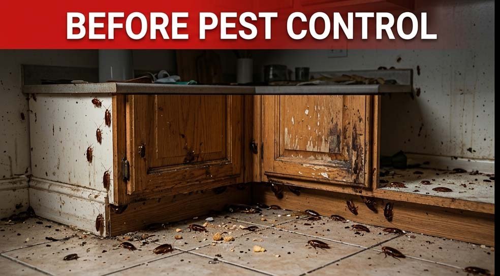 Before Professional Pest Control Service in Dhaka | CleaningBD